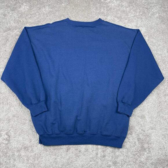 Vtg Ugly Christmas Sweatshirt Size 18W Quilted Applique Snowman Crewneck - Picture 3 of 5